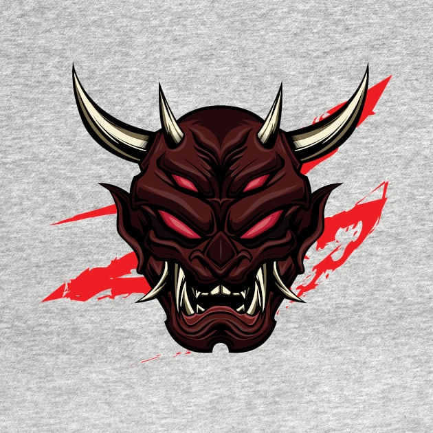 Devil Oni Mask by JayVzq